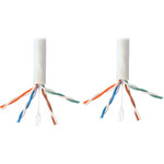 Tripp Lite N224-01K-WH Cat6 Gigabit Solid Core Plenum-Rated UTP CMP PVC Bulk Ethernet Cable White 1000 ft. (304.8 m)