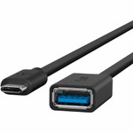 Belkin B2B150-BLK USB-C to USB-A Adapter - USB 3.0 Charger - 5 Gbps - Black