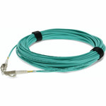 AddOn ADD-LC-LC-16M5OM4 16m LC (Male) to LC (Male) Straight Aqua OM4 Duplex OFNR (Riser-Rated) Fiber Patch Cable