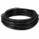 AddOn ADD-12FCAT6AS-BK 12ft RJ-45 (Male) to RJ-45 (Male) Black Cat6A Straight Shielded Twisted Pair PVC Copper Patch Cable