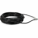 AddOn ADD-12FCAT6AS-BK 12ft RJ-45 (Male) to RJ-45 (Male) Black Cat6A Straight Shielded Twisted Pair PVC Copper Patch Cable