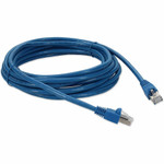 AddOn ADD-18FCAT6AS-BE 18ft RJ-45 (Male) to RJ-45 (Male) Blue Cat6A Straight Shielded Twisted Pair PVC Copper Patch Cable
