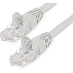 StarTech N6LPATCH15GR 4.6m(15ft) CAT6 Ethernet Cable, LSZH (Low Smoke Zero Halogen) 10 GbE Snagless 100W PoE UTP RJ45 Gray Network Patch Cord, ETL