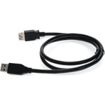 AddOn USB3EXTAA1M 1m USB 3.0 (A) Male to Female Black Cable