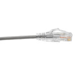 Tripp Lite N201-S03-GY Cat6 UTP Patch Cable (RJ45) - M/M, Gigabit, Snagless, Molded, Slim, Gray, 3 ft.