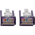 Tripp Lite N201-020-PU Cat6 Gigabit Snagless Molded (UTP) Ethernet Cable (RJ45 M/M) PoE Purple 20 ft. (6.09 m)