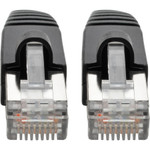 Tripp Lite N262-007-BK Cat6a 10G Snagless Shielded STP Ethernet Cable (RJ45 M/M) PoE Black 7 ft. (2.13 m)