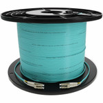 AddOn ADD-LC-LC-105M5OM3 105m LC (Male) to LC (Male) Aqua OM3 Duplex Fiber OFNR (Riser-Rated) Patch Cable