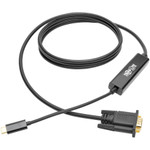 Tripp Lite U444-006-V USB C to VGA Adapter Cable (M/M), 1920 x 1200 (1080p), 6 ft