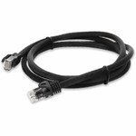 AddOn ADD-6FCAT6A-BK 6ft RJ-45 (Male) to RJ-45 (Male) Straight Black Cat6A UTP Copper PVC Patch Cable