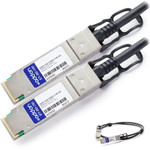 AddOn QSFP-56G-PDAC1.5M-AO MSA and TAA Compliant 56GBase-CU QSFP+ to QSFP+ Direct Attach Cable (Passive Twinax, 1.5m)