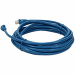 AddOn ADD-19FCAT6AS-BE 19ft RJ-45 (Male) to RJ-45 (Male) Blue Cat6A Straight Shielded Twisted Pair PVC Copper Patch Cable
