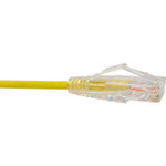 UNC TAA-CS6-07F-YLW Clearfit Slim Cat6 Patch Network Cable