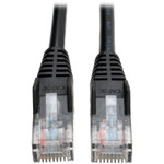Tripp Lite N001-007-BK Cat5e 350 MHz Snagless Molded (UTP) Ethernet Cable (RJ45 M/M) PoE Black 7 ft. (2.13 m)