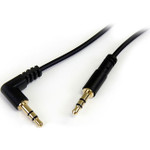StarTech MU1MMSRA 1 ft Slim 3.5mm to Right Angle Stereo Audio Cable - M/M