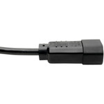 Tripp Lite C14 Male to C13 Female Splitter PDU Style C14 to 2x C13 10A 250V 18 AWG 6 ft. (1.83 m) Black