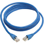 Tripp Lite N262-008-BL Cat6a 10G Snagless Shielded STP Ethernet Cable (RJ45 M/M) PoE Blue 8 ft. (2.43 m)