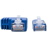 Tripp Lite N204-001-BL-LA Left-Angle Cat6 Gigabit Molded UTP Ethernet Cable (RJ45 Left-Angle M to RJ45 M) Blue 1 ft. (0.31 m)