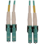 Tripp Lite N820X-02M-OM4 400G Multimode 50/125 OM4 Switchable Fiber Optic Cable (Duplex LC-PC M/M) LSZH Aqua 2 m (6.6 ft.)