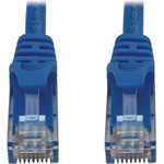 Tripp Lite N261-06N-BL Cat6a 10G Snagless Molded UTP Ethernet Cable (RJ45 M/M), PoE, Blue, 6 in. (15 cm)