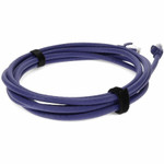 AddOn ADD-5FCAT6A-PE-TAA 5ft RJ-45 (Male) to RJ-45 (Male) Straight Purple Cat6A UTP PVC Copper TAA Compliant Patch Cable