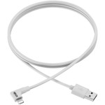 Tripp Lite M100-006-LRA-WH USB-A to Right-Angle Lightning Sync/Charge Cable MFi Certified White M/M USB 2.0 6 ft. (1.83 m)