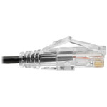 Tripp Lite N201-S01-BK Cat6 UTP Patch Cable (RJ45) - M/M, Gigabit, Snagless, Molded, Slim, Black, 1 ft.