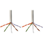 Tripp Lite N024-01K-WH Cat5e 350 MHz Solid Core Plenum-Rated (UTP) PVC Bulk Ethernet Cable White 1000 ft. (304.8 m)