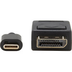 Tripp Lite U444-010-DP-BD USB-C to DisplayPort Bi-Directional Active Adapter Cable (M/M) 4K 60 Hz HDR Locking DP Connector 10 ft. (3.1 m)