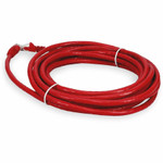 AddOn ADD-30FCAT6A-RD 30ft RJ-45 (Male) to RJ-45 (Male) Straight Red Cat6A UTP PVC Copper Patch Cable