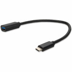 AddOn USBC2USB3MF1F 1ft USB-C Male to USB 3.0 (A) Female Black Cable