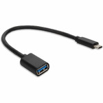 AddOn USBC2USB3MF1F 1ft USB-C Male to USB 3.0 (A) Female Black Cable