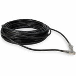 AddOn ADD-18FCAT6AS-BK 18ft RJ-45 (Male) to RJ-45 (Male) Black Cat6A Straight Shielded Twisted Pair PVC Copper Patch Cable