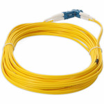 AddOn ADD-LC-LC-10M9SMF-TAA 10m LC (Male) to LC (Male) Yellow OS2 Duplex Fiber TAA Compliant OFNR (Riser-Rated) Patch Cable