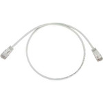 Tripp Lite N261-S25-WH Cat6a 10G Snagless Molded Slim UTP Ethernet Cable (RJ45 M/M), PoE, White, 25 ft. (7.6 m)