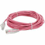 AddOn ADD-15FSLCAT6-PK 15ft RJ-45 (Male) to RJ-45 (Male) Straight Pink Cat6 STP PVC Copper Patch Cable