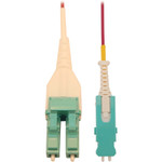 Tripp Lite N823L-05M-MG 40/100/400G Multimode 50/125 OM4 Fiber Optic Cable (Duplex SN-PC to Duplex LC-PC M/M), LSZH, Magenta, 5 m (16.4 ft.)