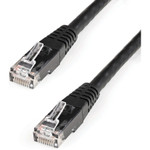 StarTech C6PATCH3BK 3ft CAT6 Ethernet Cable - Black Molded Gigabit - 100W PoE UTP 650MHz - Category 6 Patch Cord UL Certified Wiring/TIA