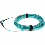 AddOn ADD-MPOMPO-25M5OM4P 25m MPO (Female) to MPO (Female) 12-Strand Aqua OM4 Crossover Fiber OFNP (Plenum-Rated) Patch Cable