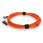 AddOn ADD-ST-ST-5M5OM3-OE 5m ST (Male) to ST (Male) Orange OM3 Duplex Plenum-Rated Fiber Patch Cable
