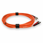 AddOn ADD-ST-ST-5M5OM3-OE 5m ST (Male) to ST (Male) Orange OM3 Duplex Plenum-Rated Fiber Patch Cable