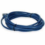 AddOn ADD-15FCAT5E-BE 15ft RJ-45 (Male) to RJ-45 (Male) Straight Blue Cat5e UTP PVC Copper Patch Cable