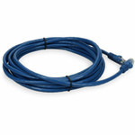 AddOn ADD-15FCAT5E-BE 15ft RJ-45 (Male) to RJ-45 (Male) Straight Blue Cat5e UTP PVC Copper Patch Cable