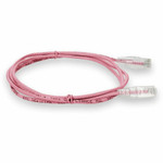 AddOn ADD-7FSLCAT6-PK 7ft RJ-45 (Male) to RJ-45 (Male) Straight Pink Cat6 STP PVC Copper Patch Cable