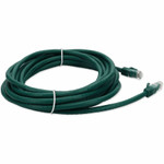 AddOn ADD-30FCAT6A-GN 30ft RJ-45 (Male) to RJ-45 (Male) Straight Green Cat6A UTP PVC Copper Patch Cable