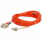 AddOn ADD-SC-LC-3M6MMF-TAA 3m LC (Male) to SC (Male) TAA Compliant Orange OM1 Duplex Fiber OFNR (Riser-Rated) Patch Cable