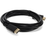AddOn DISPORT2HDMIMM6F 6ft DisplayPort Male to HDMI Male Black Cable Which Requires DP++ For Resolution Up to 2560x1600 (WQXGA)