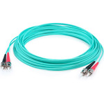 AddOn ADD-ST-ST-10M5OM4 10m ST (Male) to ST (Male) Aqua OM4 Duplex Fiber OFNR (Riser-Rated) Patch Cable