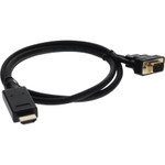 AddOn HDMI2VGAMM3 3ft HDMI 1.3 Male to VGA Male Black Cable For Resolution Up to 1920x1200 (WUXGA)