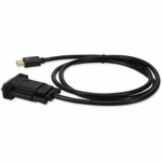 AddOn MDISPORT2VGAMM6B 6ft Mini-DisplayPort 1.1 Male to VGA Male Black Cable For Resolution Up to 1920x1200 (WUXGA)